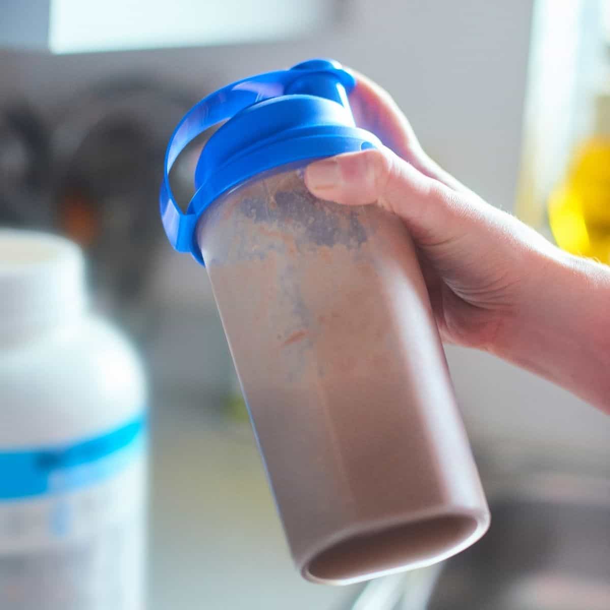 small protein shake with water - Article 3